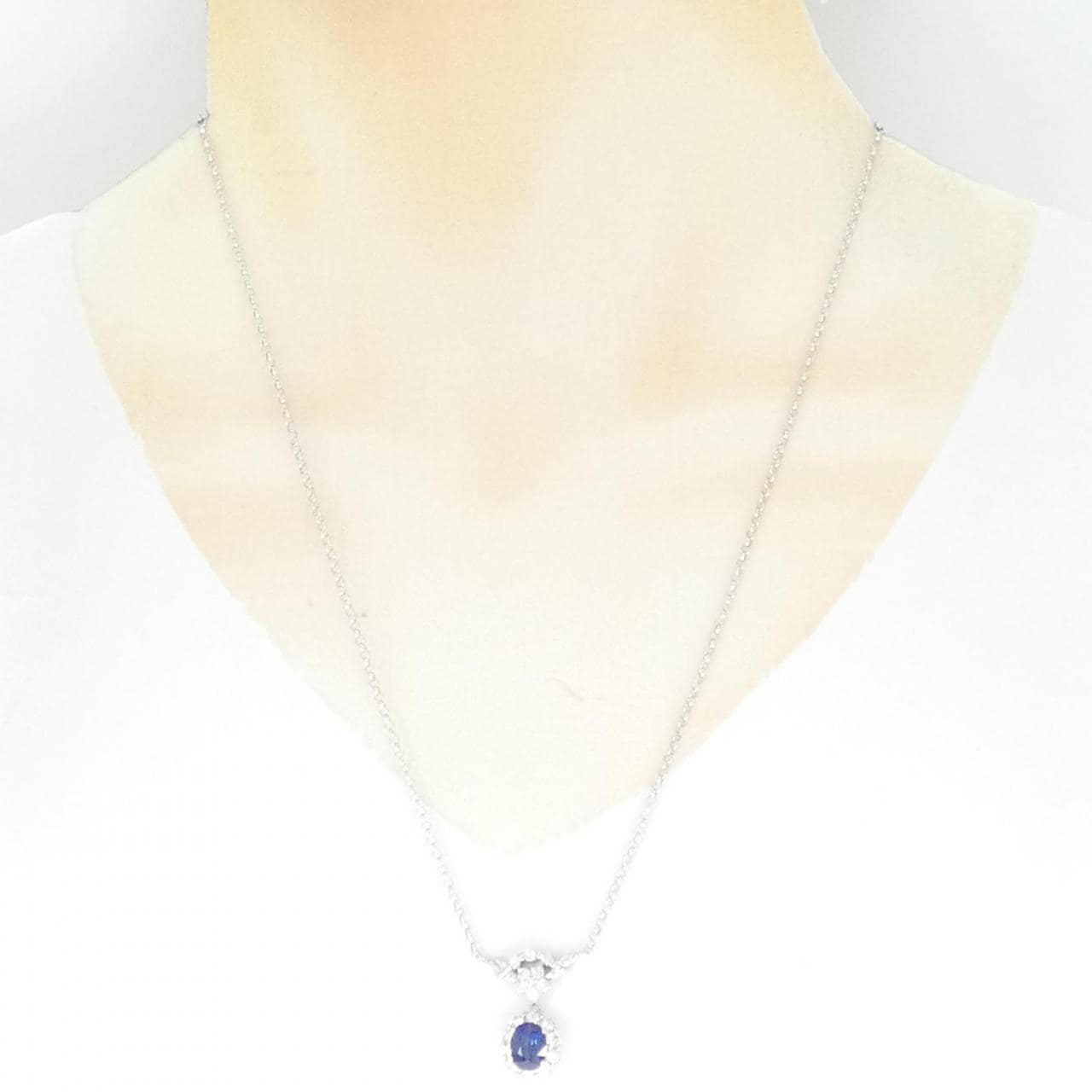 PT Sapphire Necklace 1.63CT