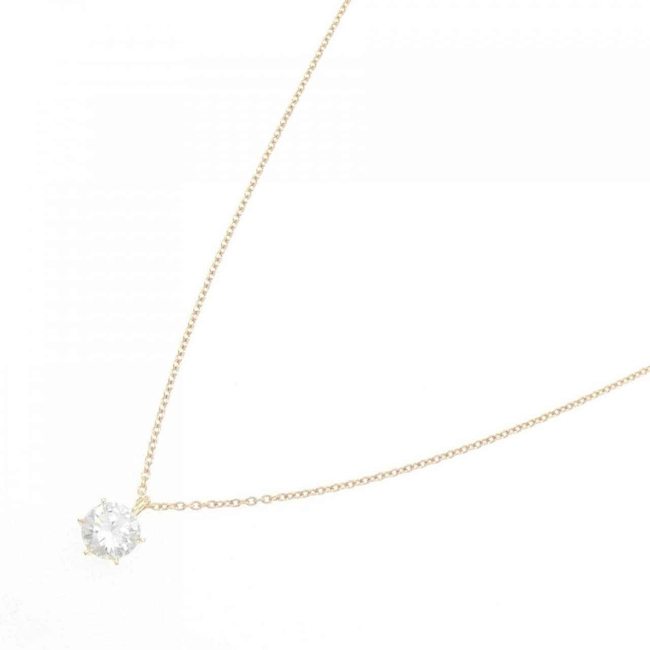 [Remake] K18YG Diamond Necklace 0.448CT I I1 Good