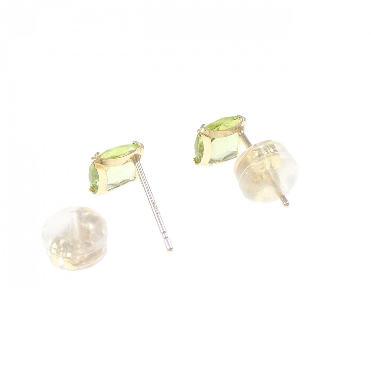[新品] K18YG 橄欖石耳環