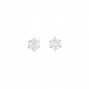 【リメイク】PT900/ST ダイヤモンド ピアス 0.303CT 0.303CT D SI1-2 3EXT-EXT