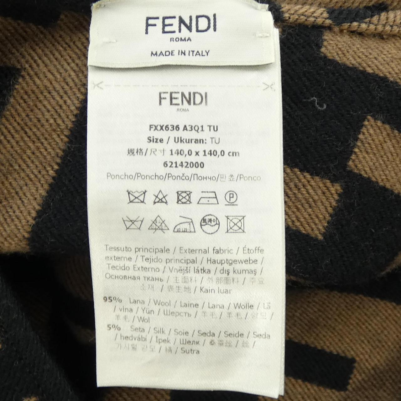 フェンディ FENDI FFポンチョ FXX636 A3Q1 ケープ