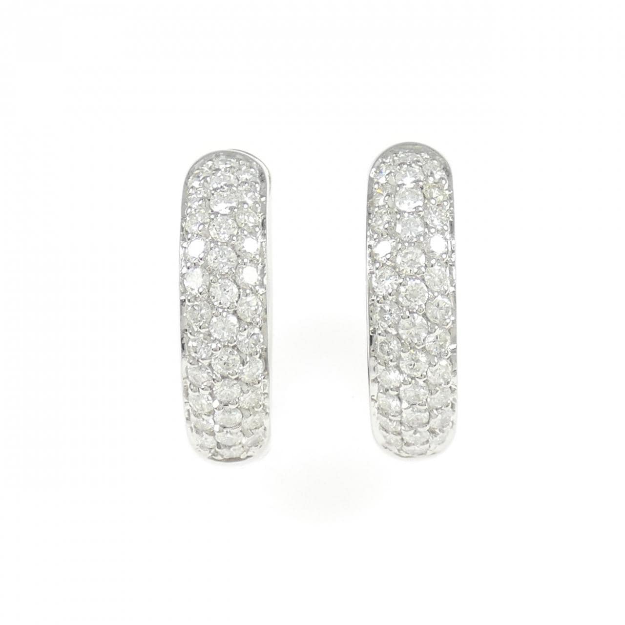 18KTWG ダイヤモンド ピアス 1.60CT