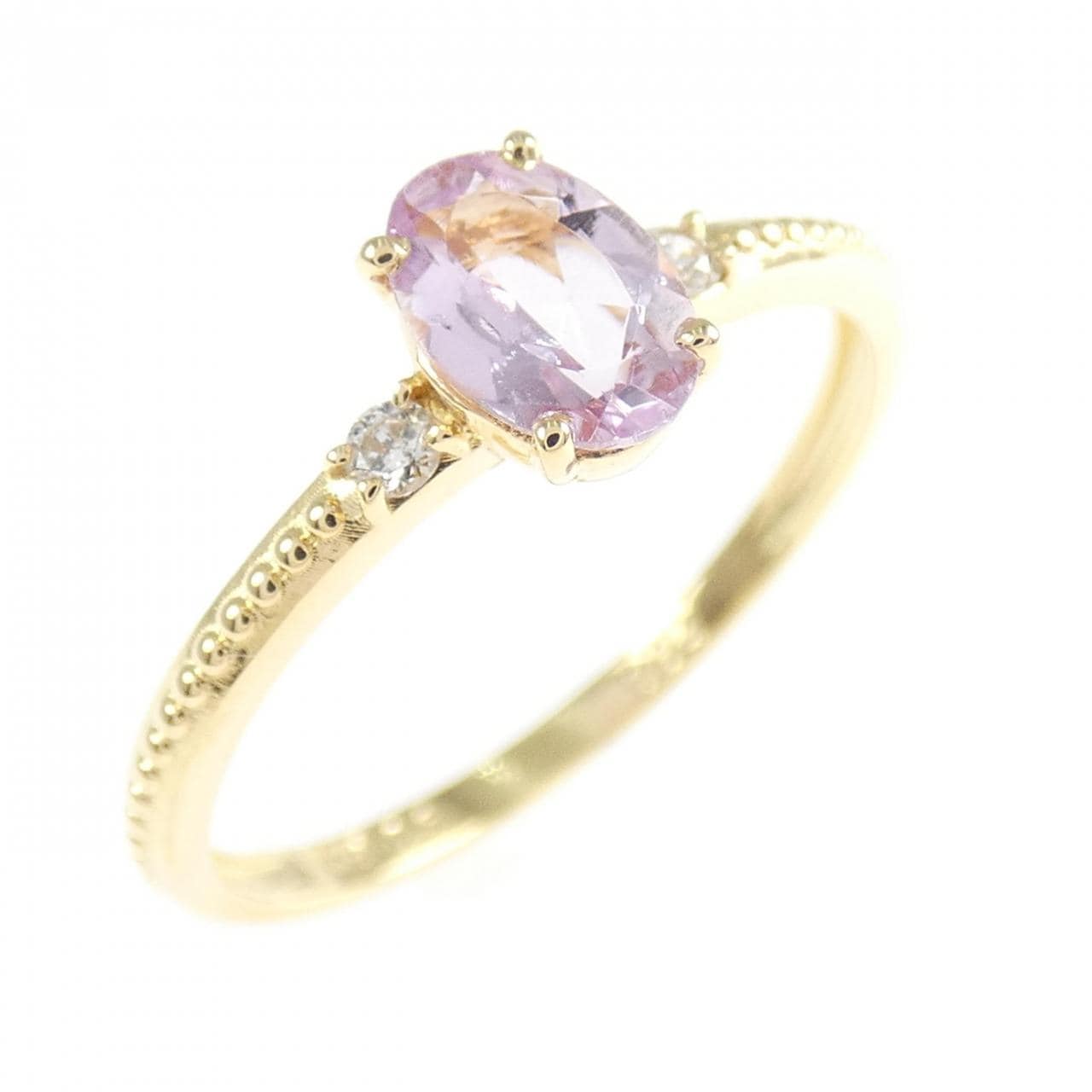 K18YG インペリアルトパーズ リング 0.5CT