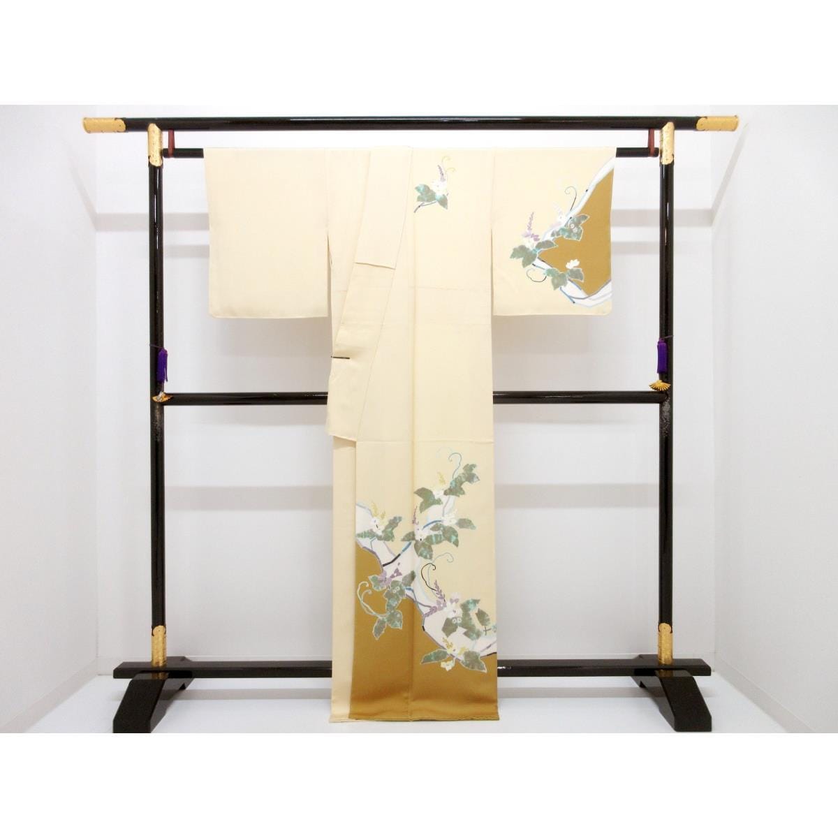 訪問着　千切屋　三眠蚕　友禅加工
