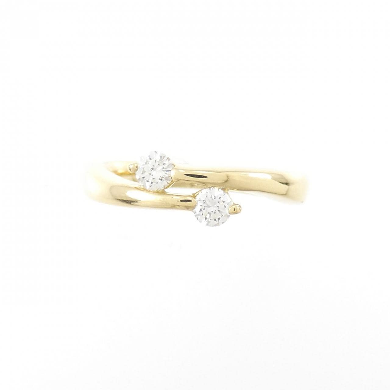 K18YG ダイヤモンド ピンキーリング 0.15CT
