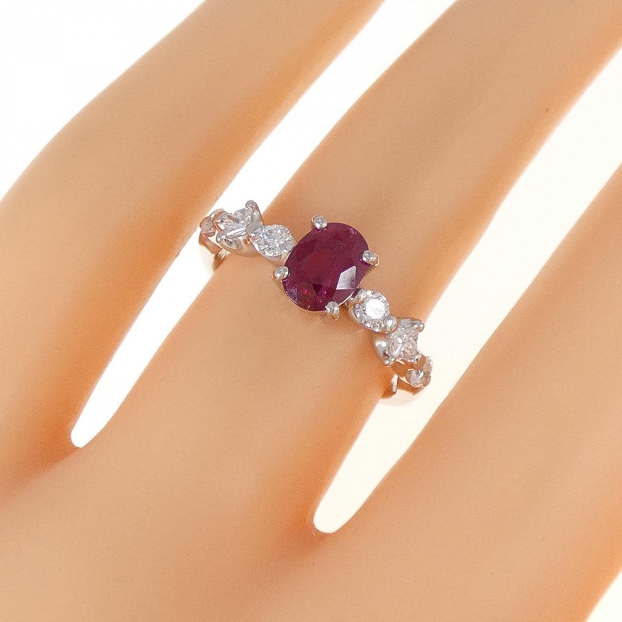 PT900 ルビー リング 1.03CT