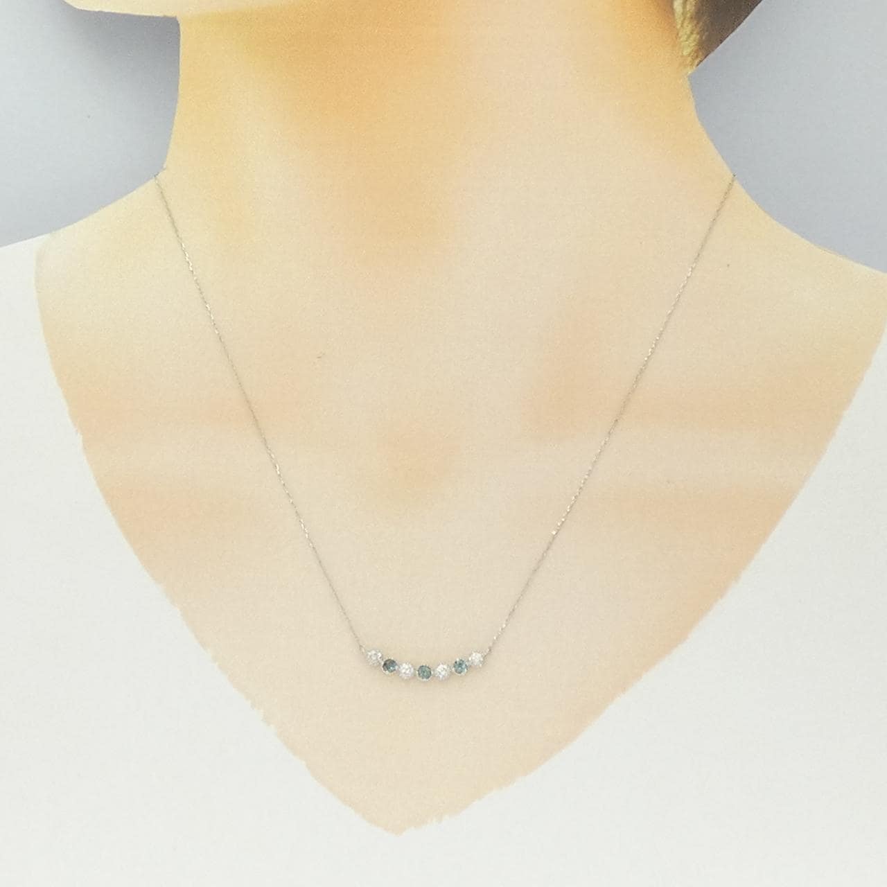 PT900 アレキサンドライト ネックレス 0.19CT