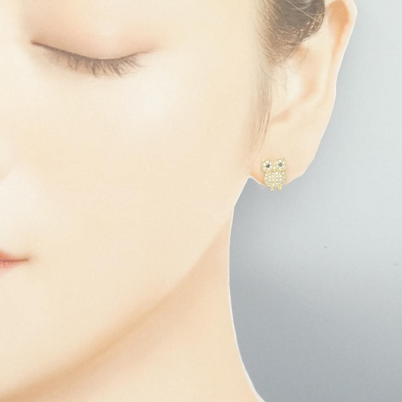 Bijou de M Owl Earrings 0.13CT (Single)
