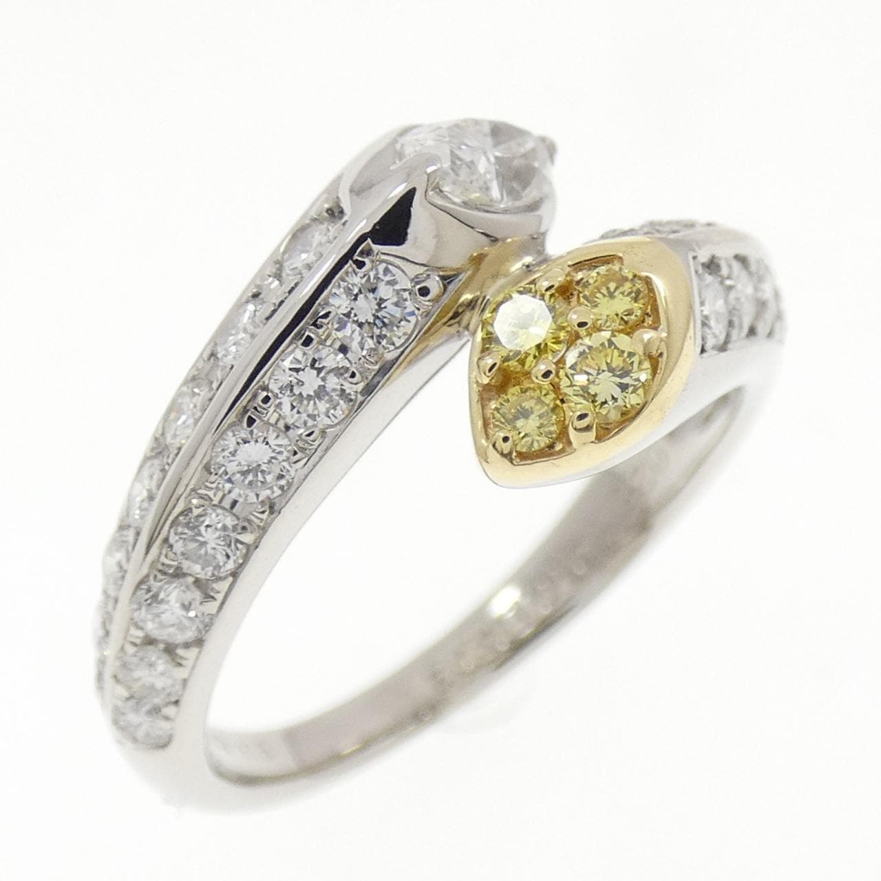 PT900/K18YG ダイヤモンド リング 1.07CT