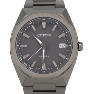 【新品】シチズン アテッサ 電波時計 H128-00CWT02/CB3045-61E TI ソーラークォーツ