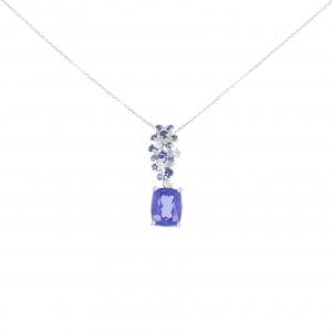 K18WG タンザナイト ネックレス 3.76CT