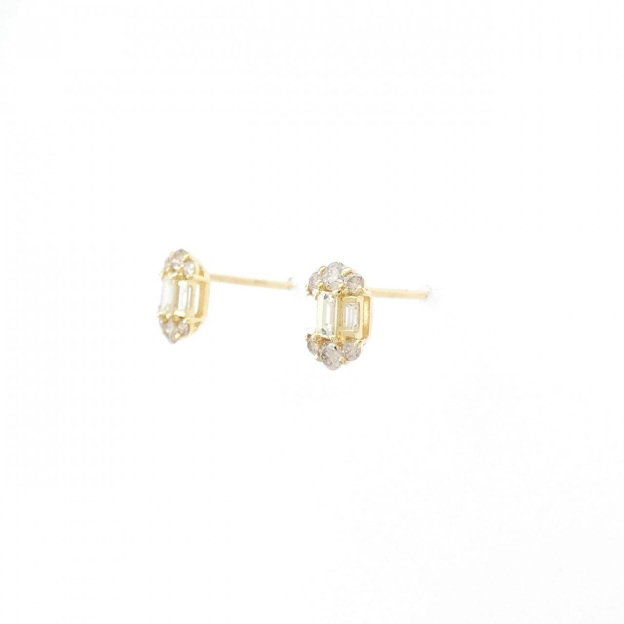 【新品】K18YG ダイヤモンド ピアス 0.40CT
