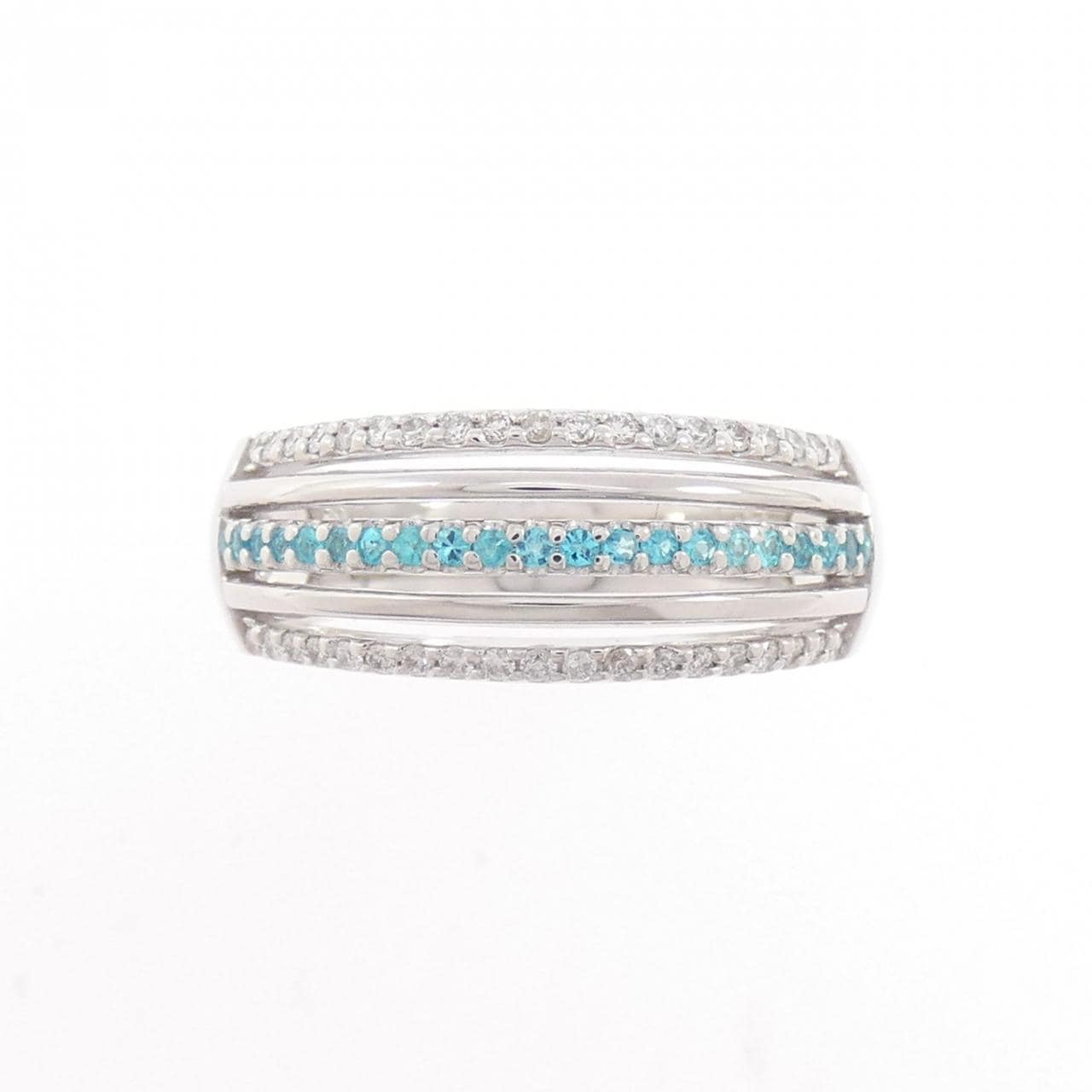 K18WG トルマリン リング 0.11CT