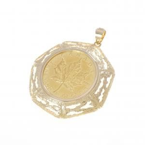 K18YG(枠) コイン ペンダント
