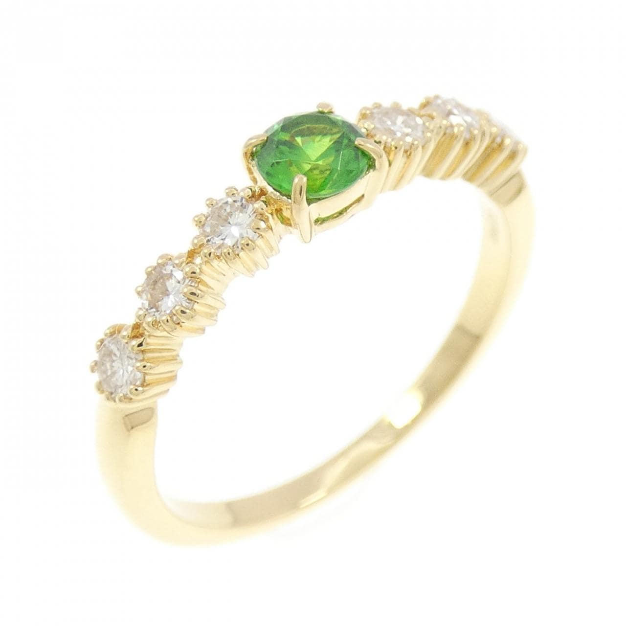 K18YG デマントイドガーネット リング 0.25CT