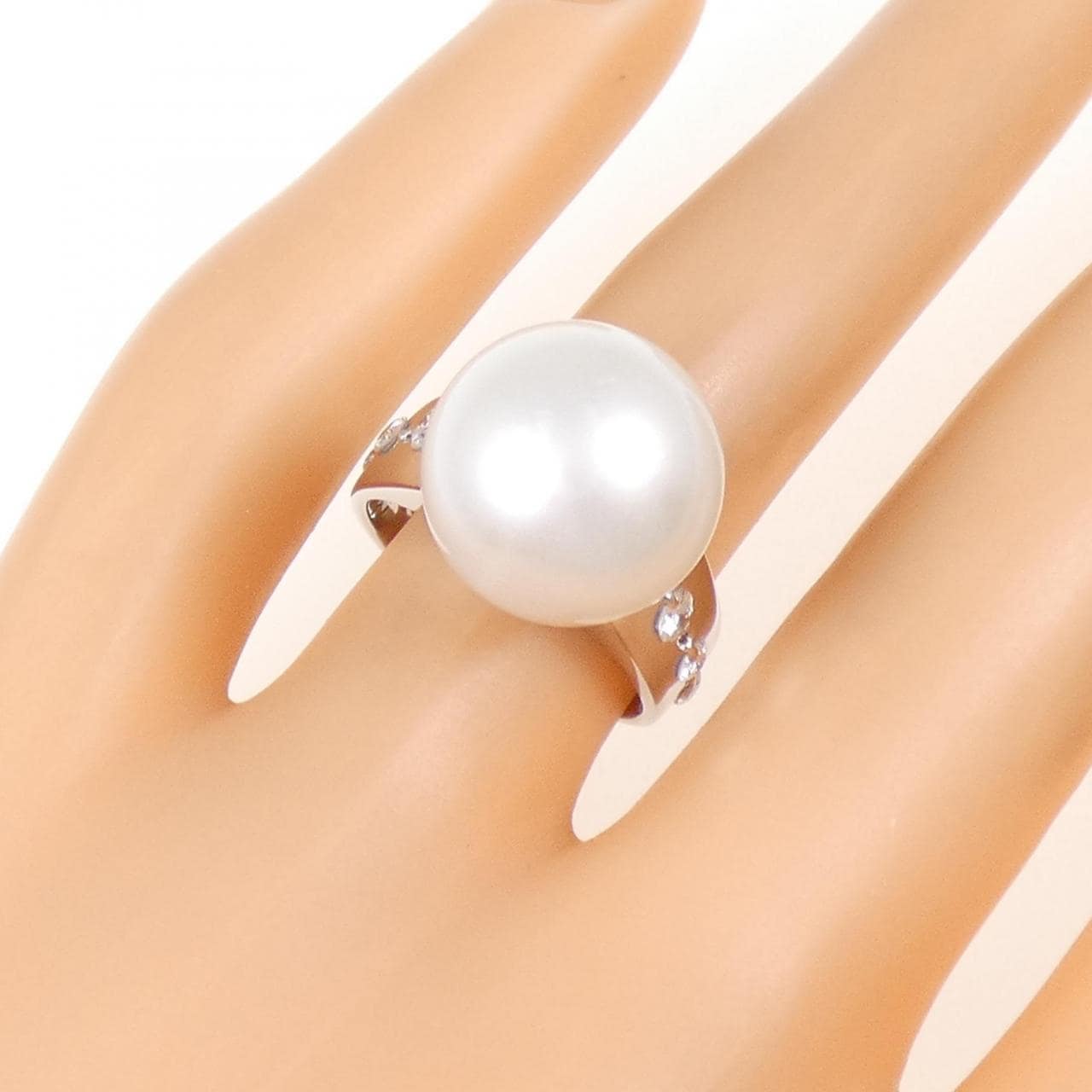 PT900 白蝶パール リング 13.3mm
