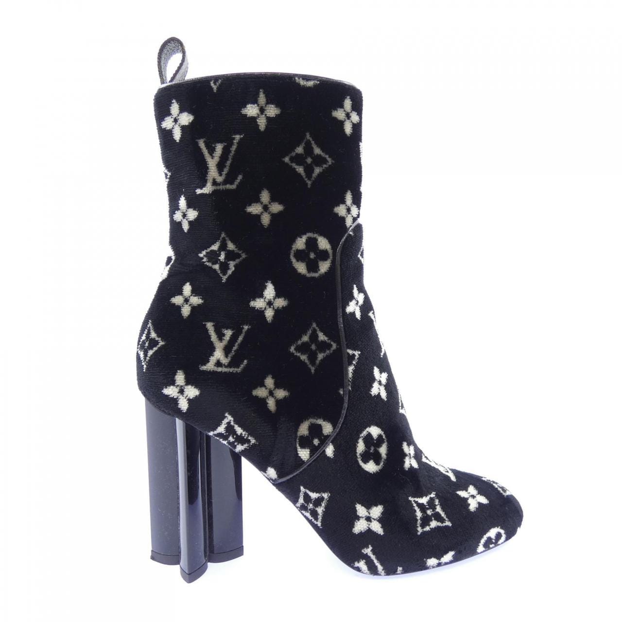 ルイヴィトン LOUIS VUITTON 日本限定 モノグラム ベルベット シルエットライン ブーツ