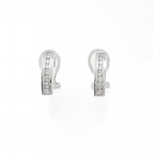 K18WG/K14WG ダイヤモンド イヤリング 0.41CT