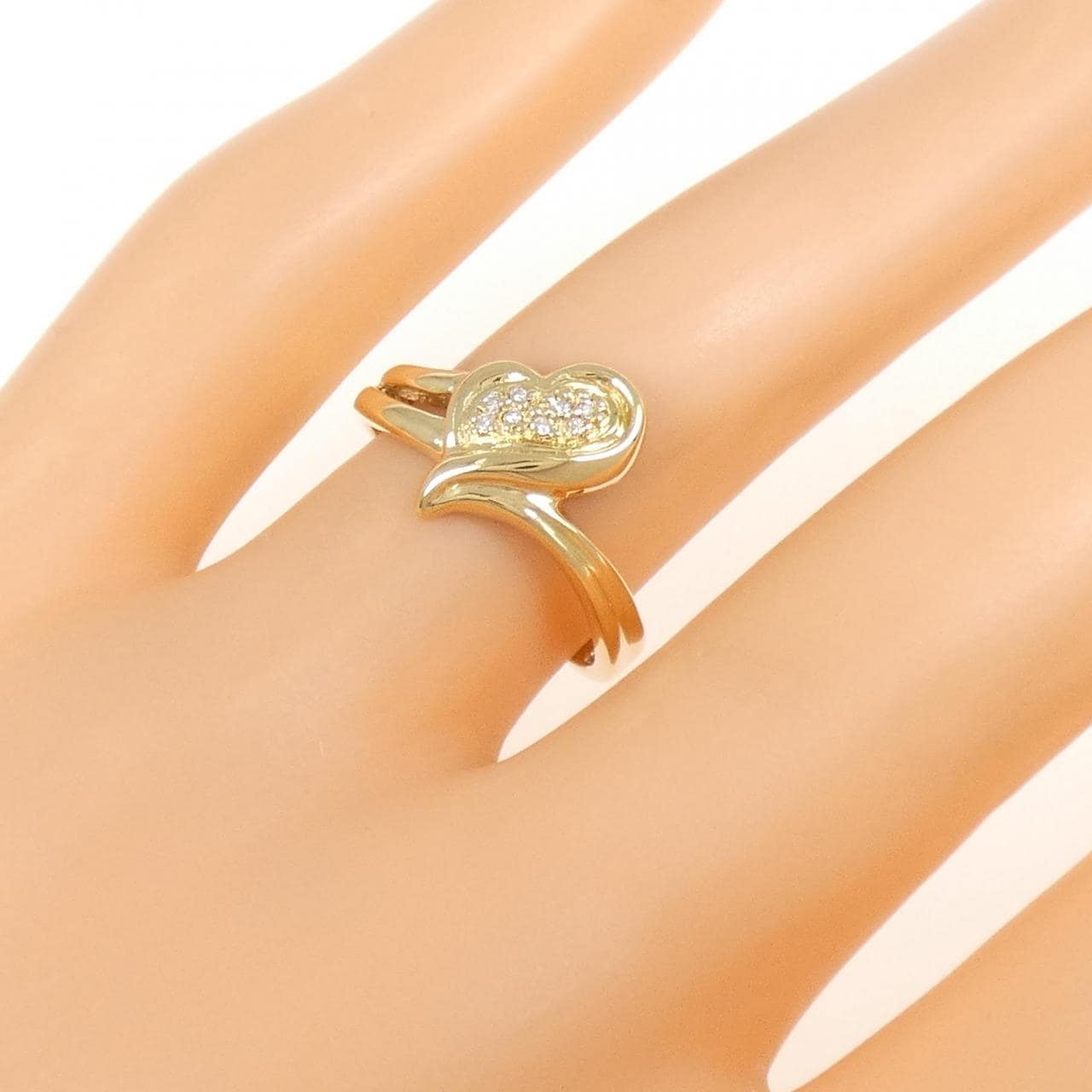 K18YG ダイヤモンド リング 0.03CT