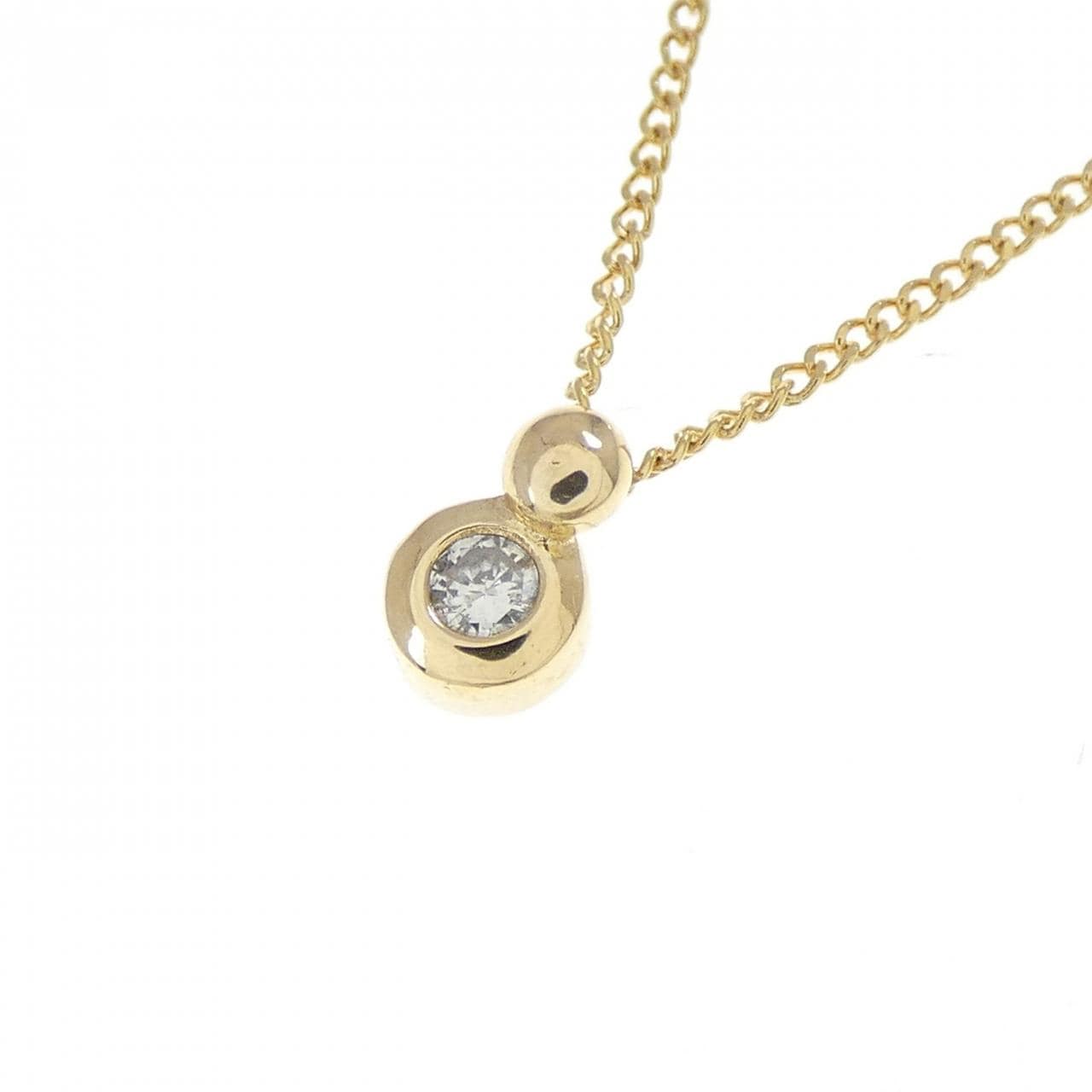 K18YG ダイヤモンド ネックレス 0.041CT