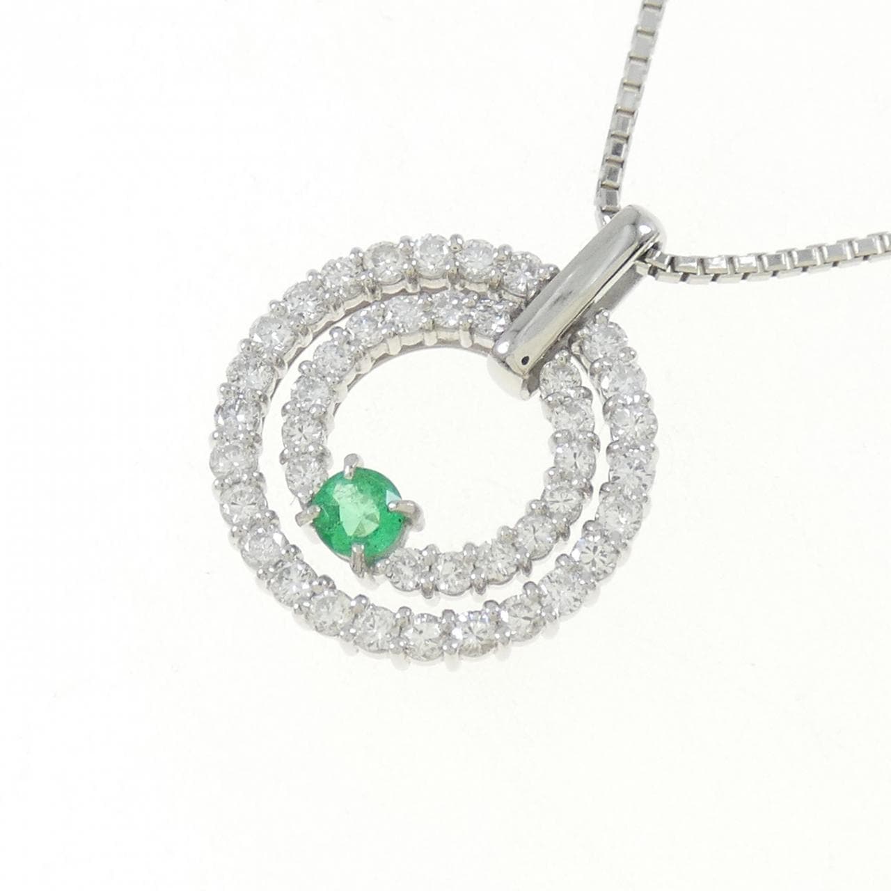 PT エメラルド ネックレス 0.11CT