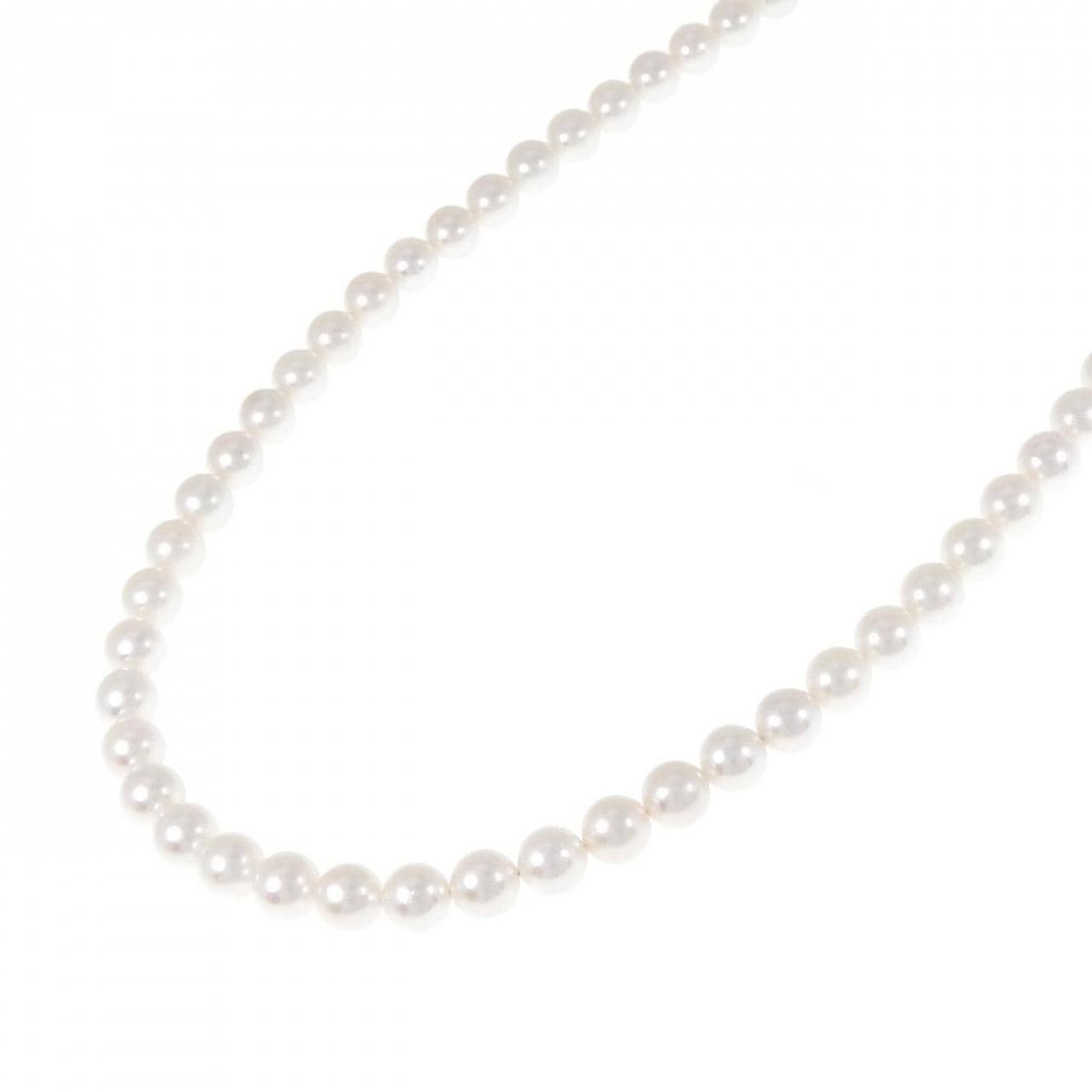 [BRAND NEW] Silver Clasp Akoya Pearl Necklace 6-6.5mm