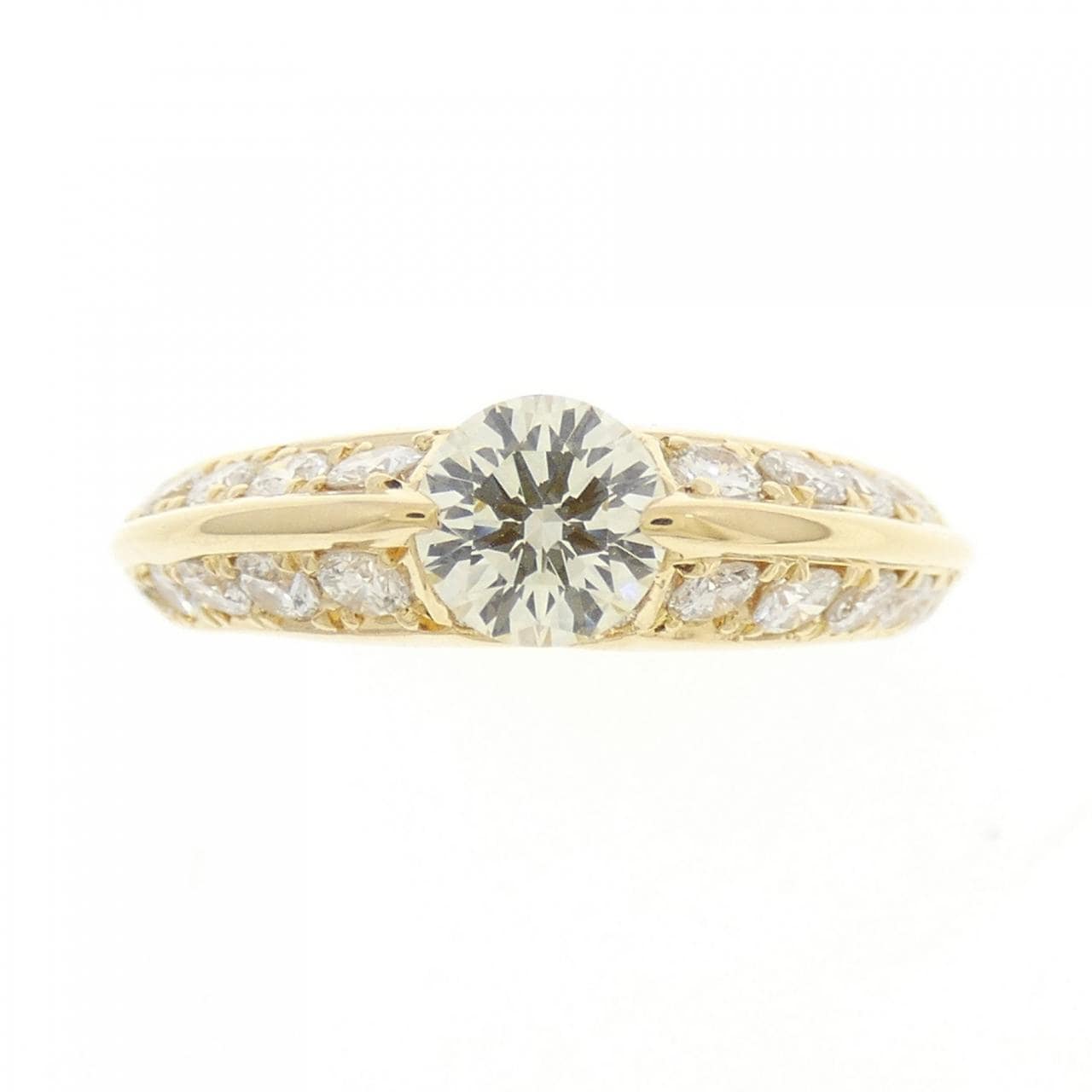 K18YG ダイヤモンド リング 0.521CT