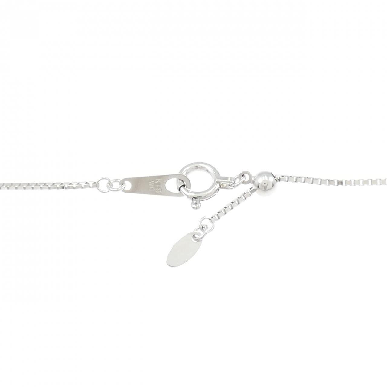 18KWG/K18WG ドッグ オニキス ネックレス 0.3CT