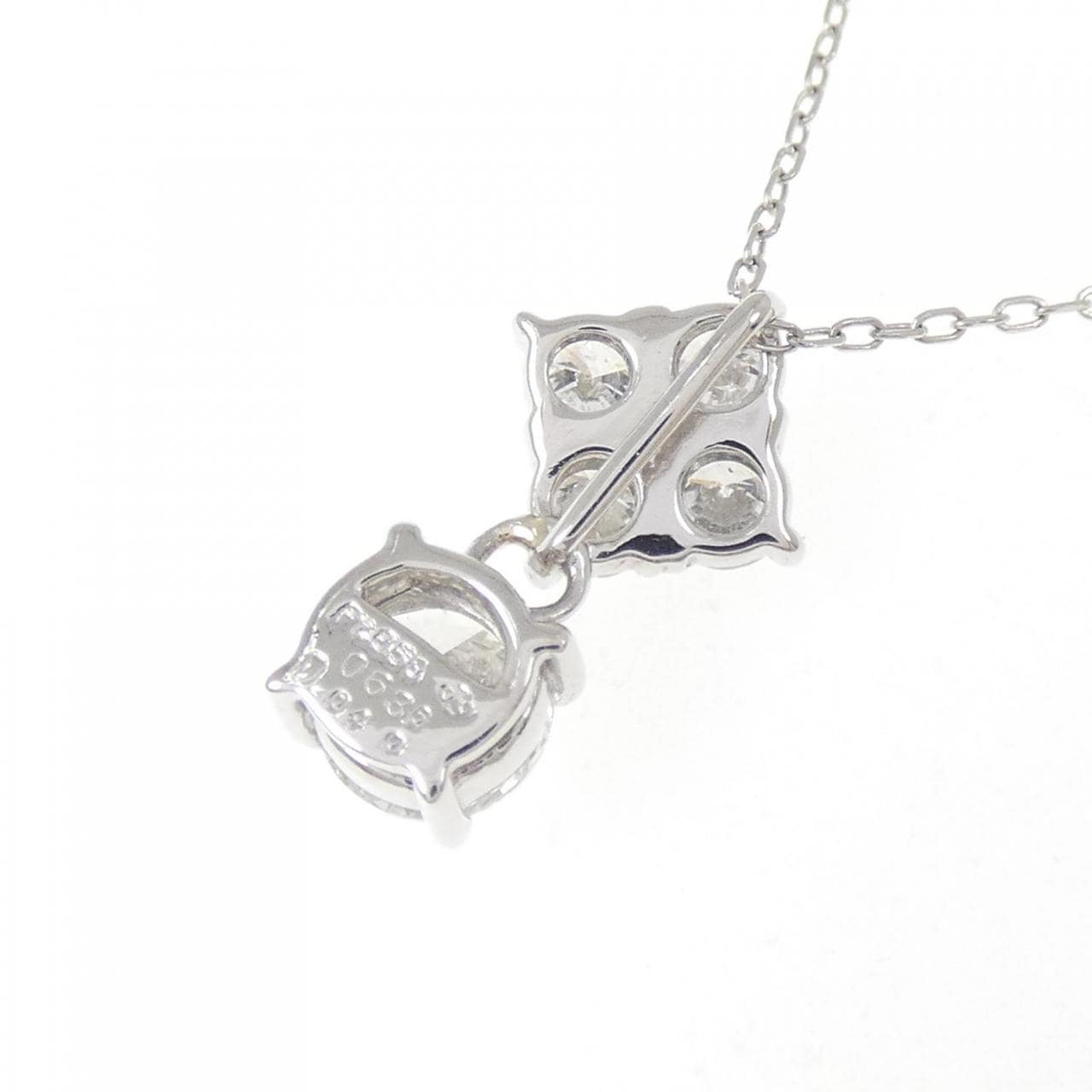 PT850 ダイヤモンド ネックレス 0.636CT G SI2 Good