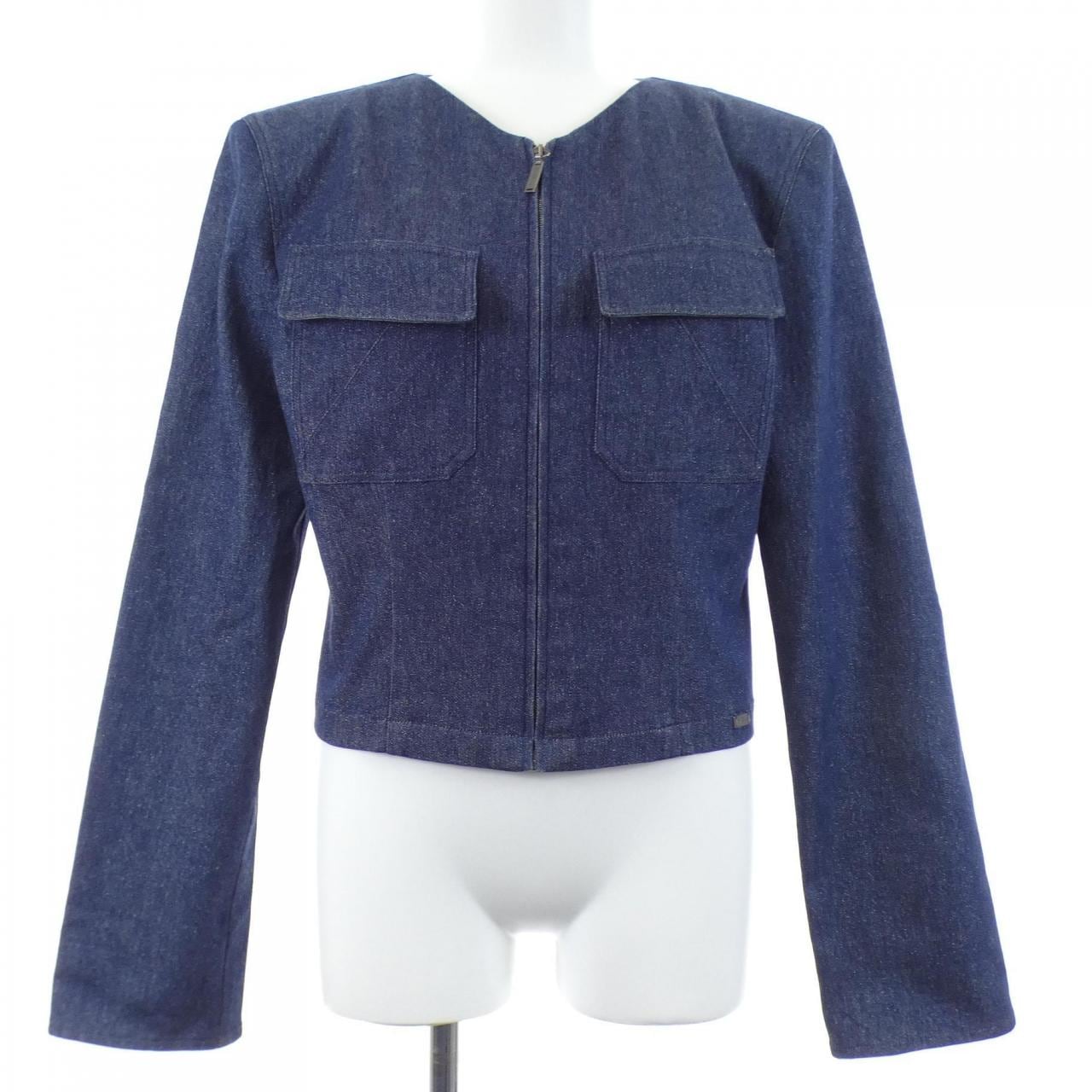 【ヴィンテージ】シャネル CHANEL IDENTFICATION P14592V08345 00C デニムジャケット