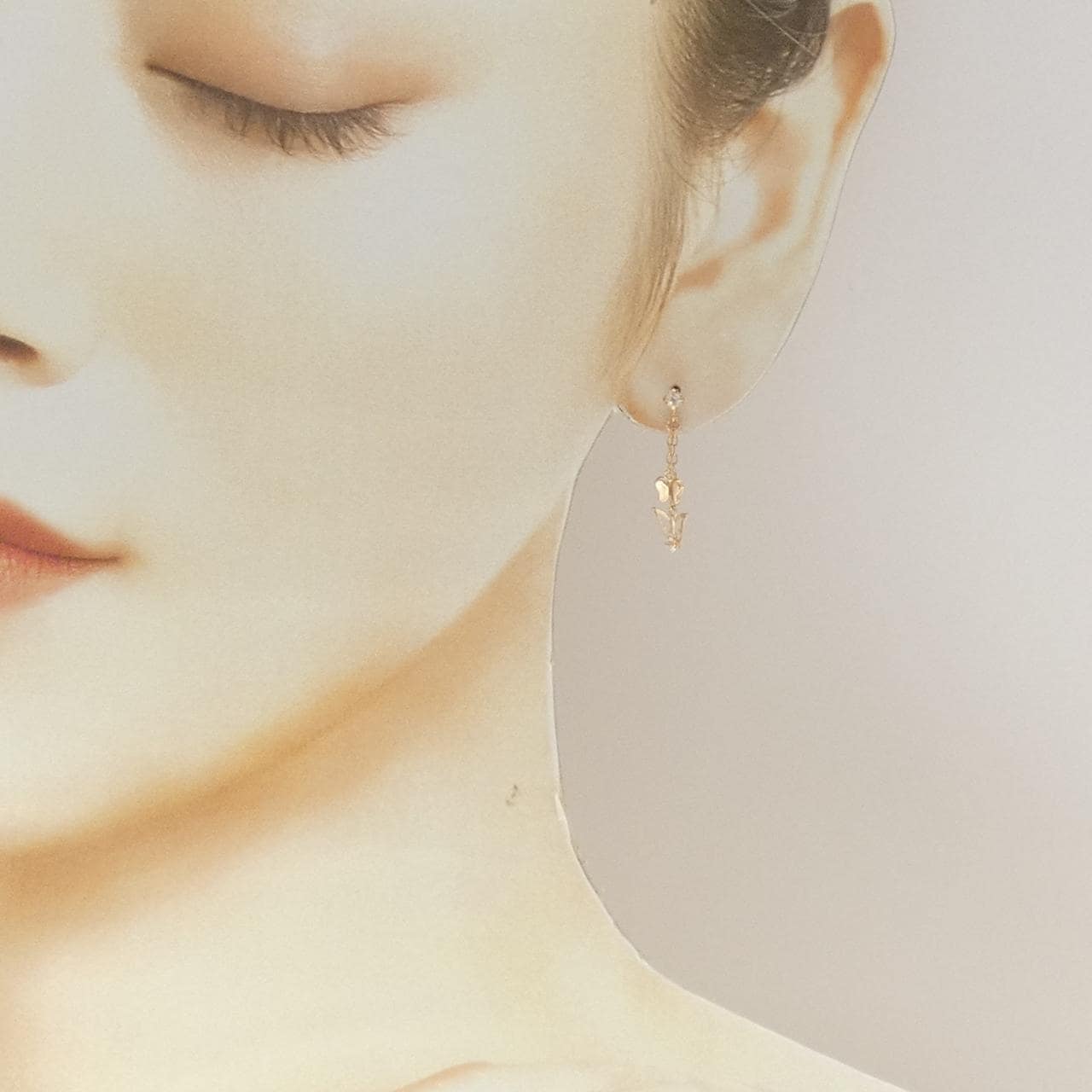 サマンサティアラ ホワイトトパーズ ピアス