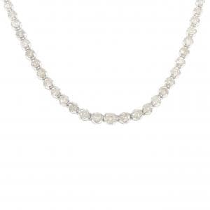 K18WG ダイヤモンド ネックレス 5.00CT