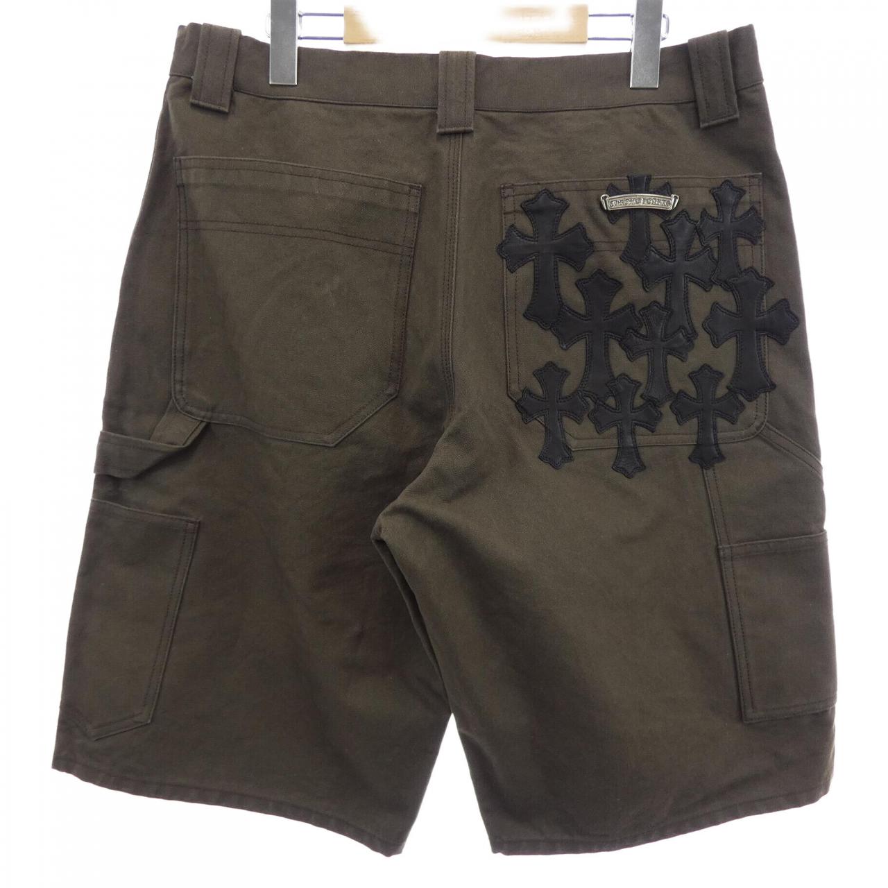 クロムハーツ CHROME HEARTS セメタリークロスパッチ ダブルニー 410180071******A80 ショートパンツ