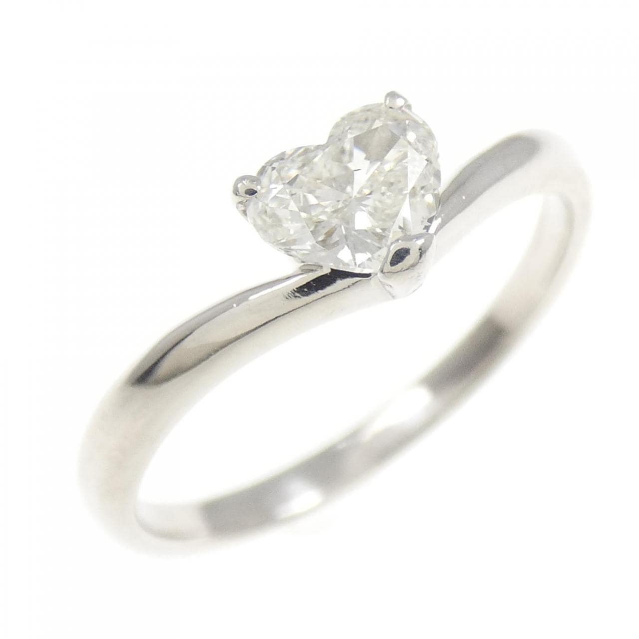 PT900 ハート ダイヤモンド リング 0.353CT
