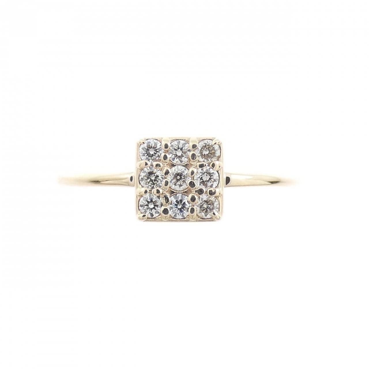 K10WG ダイヤモンド リング 0.1CT