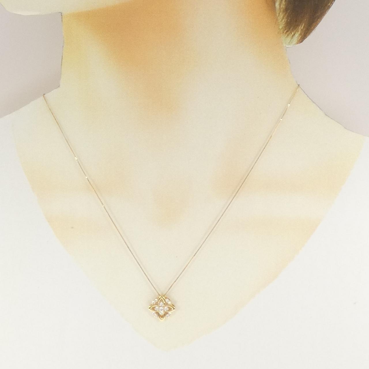 K18YG ダイヤモンド ネックレス 0.25CT