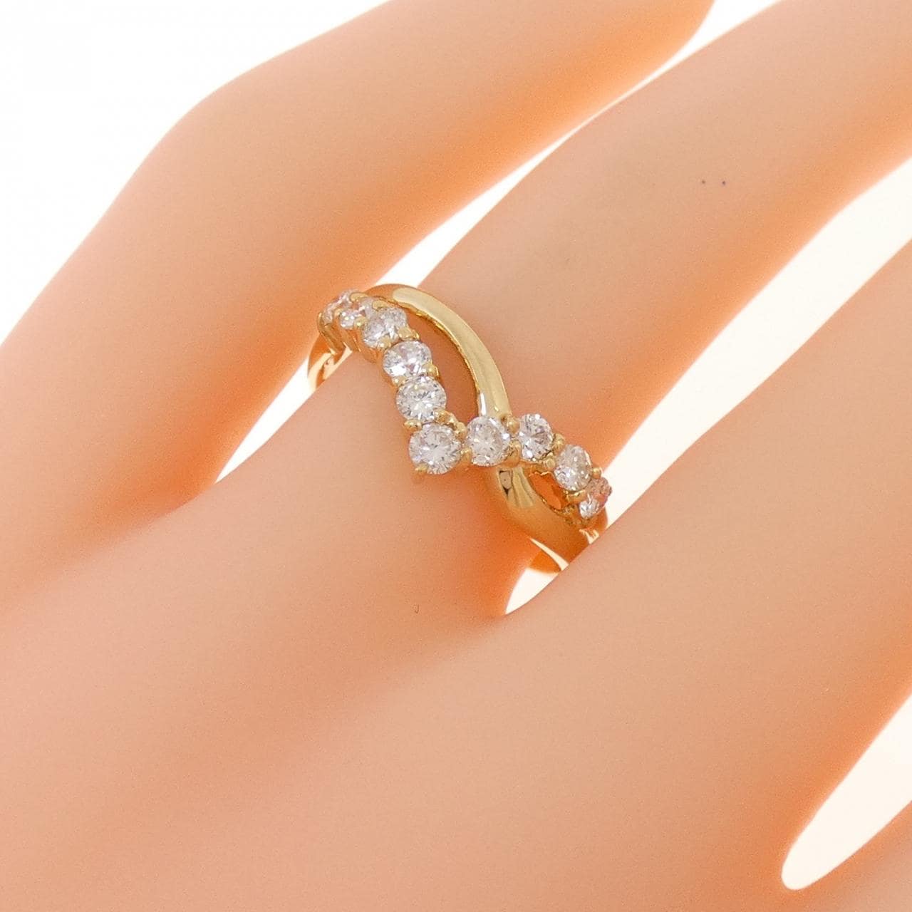 K18YG ダイヤモンド リング 0.53CT