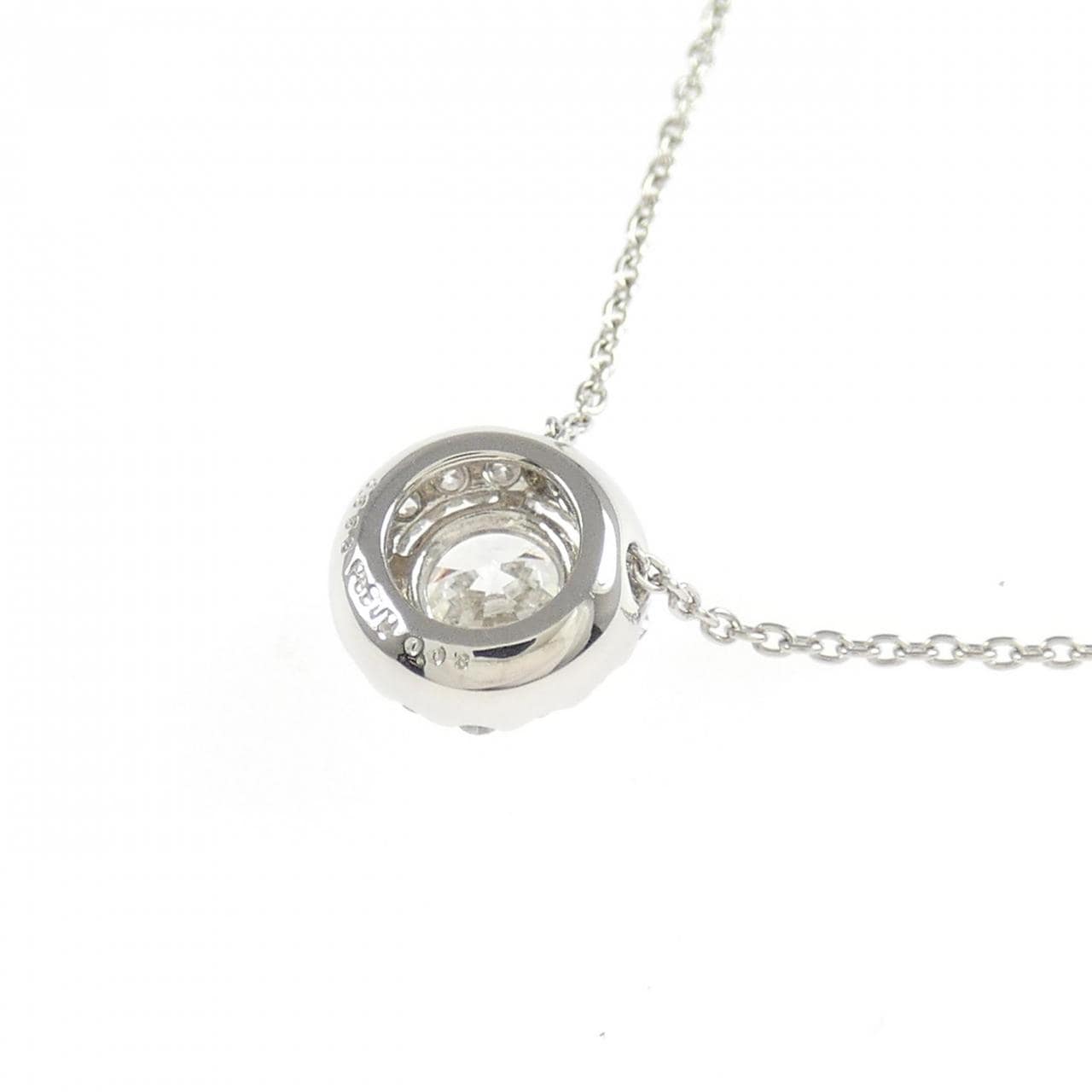 【リメイク】PT900/PT850 ダイヤモンド ネックレス 0.558CT E SI2 EXT H&C