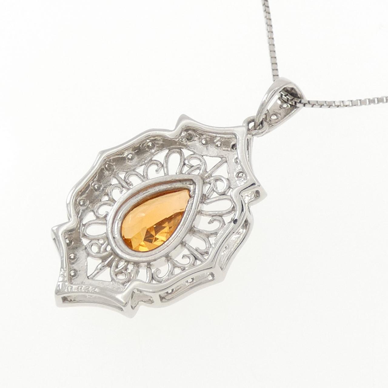 PT900/PT850 ガーネット ネックレス 2.41CT