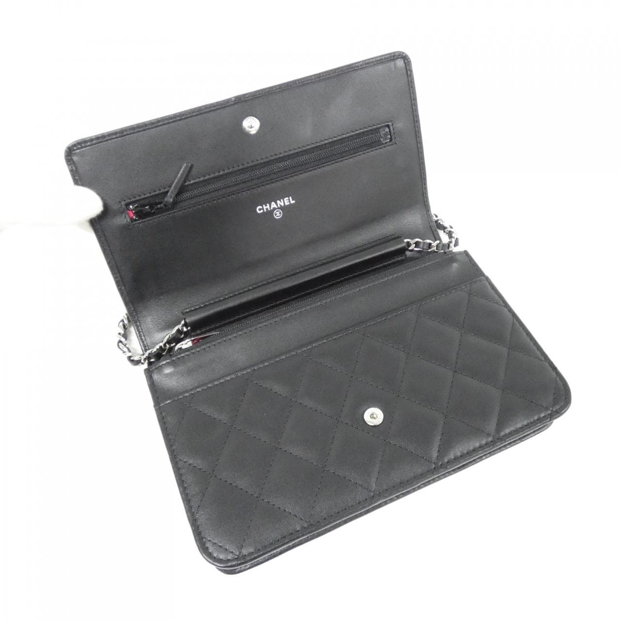 シャネル カンボン ライン 46646 チェーンウォレット