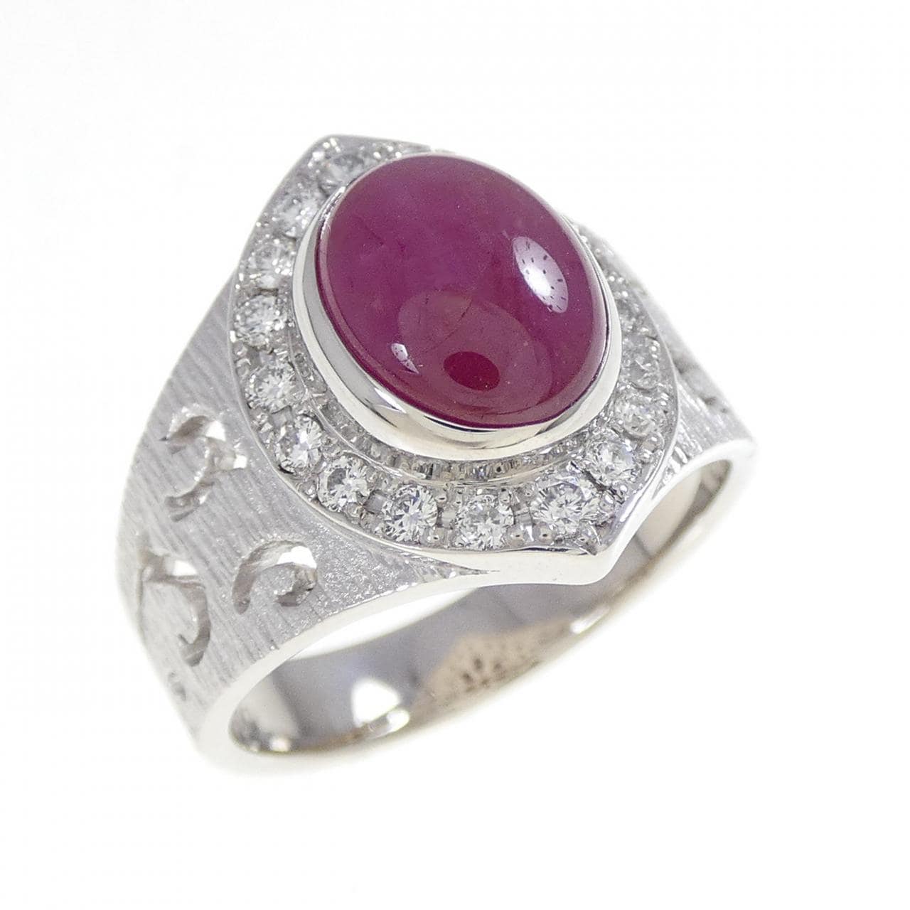 PT900星形红宝石戒指3.00CT