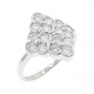 PT900 フラワー ダイヤモンド リング 1.00CT