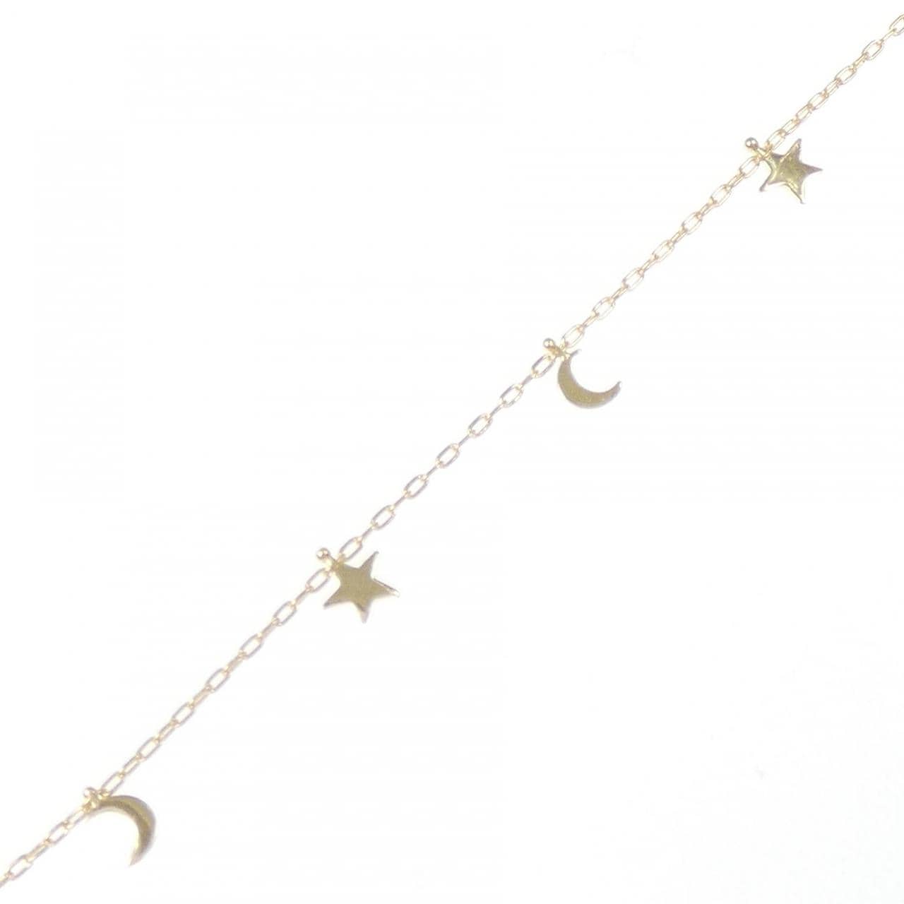 K18YG スター×ムーン ブレスレット