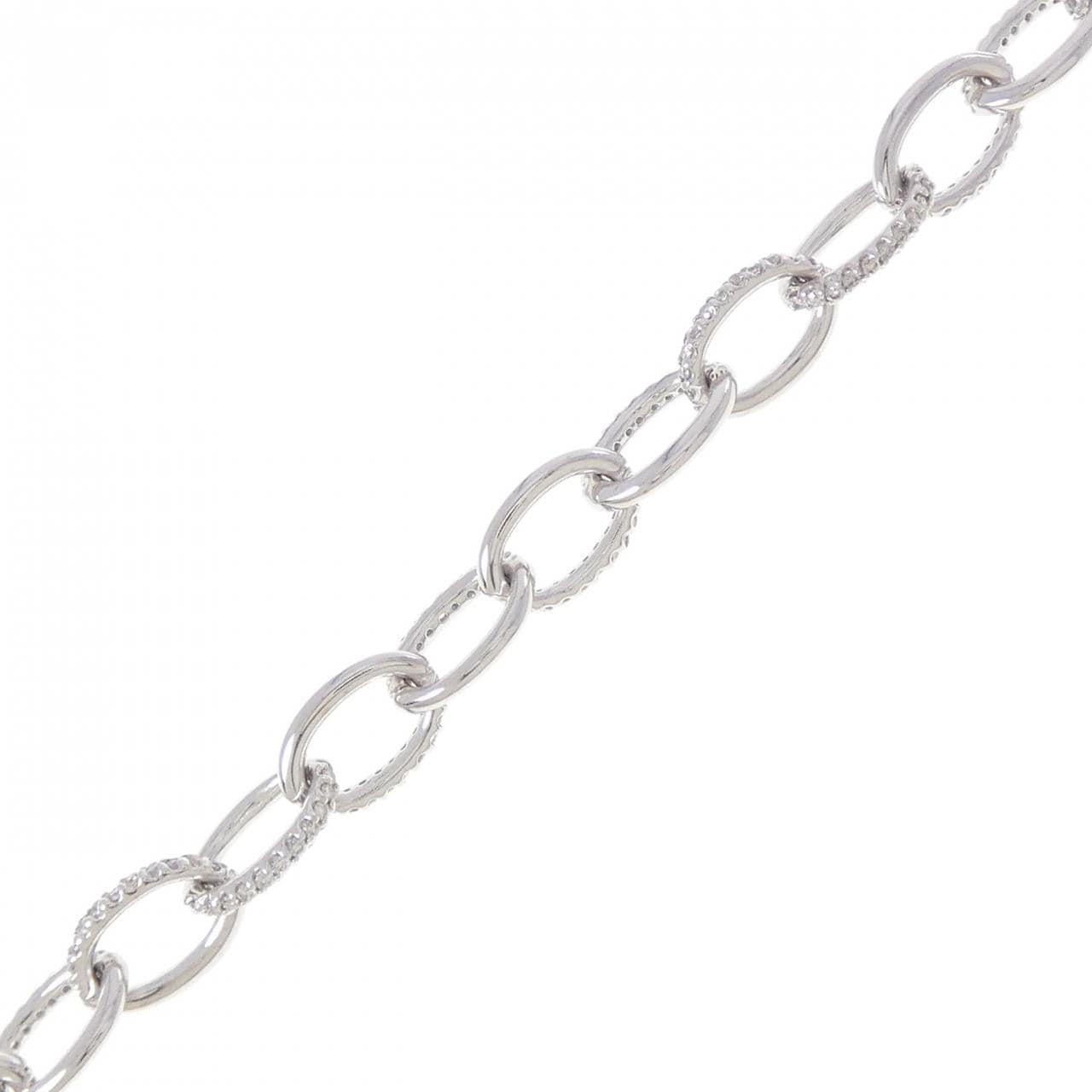 K18WG ダイヤモンド ブレスレット 1.40CT