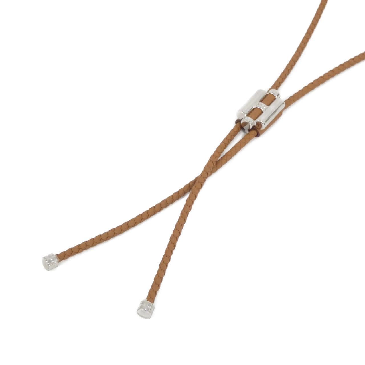 【未使用品】エルメス ボロ タイ トゥルニ トレッセ 100217FP ネックレス