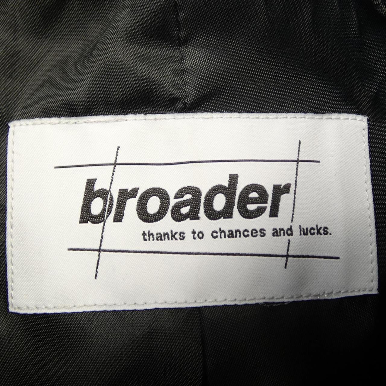 broader レザーライダースジャケット