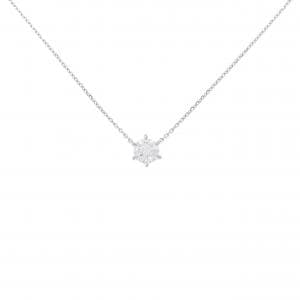 PT850 ダイヤモンド ネックレス 0.346CT D IF 3EXT H&C