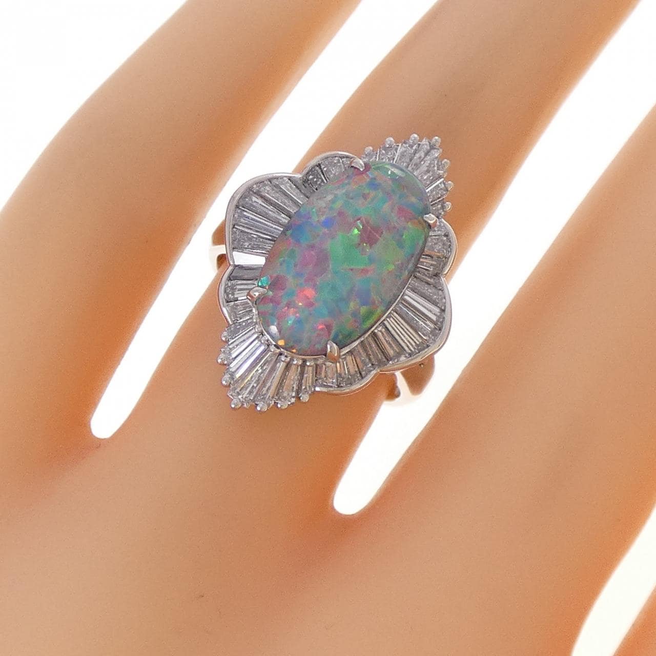 PT900 ブラックオパール リング 2.77CT