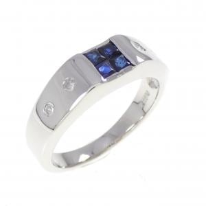 PT900 サファイヤ リング 0.35CT