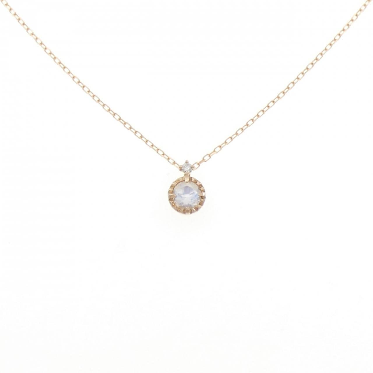 K18PG ムーンストーン ネックレス